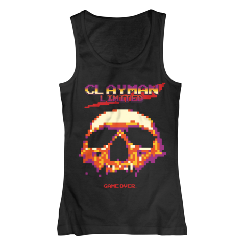 8Bit Skull von Clayman Limited - Girlie Tank Top jetzt im Clayman Ltd Store